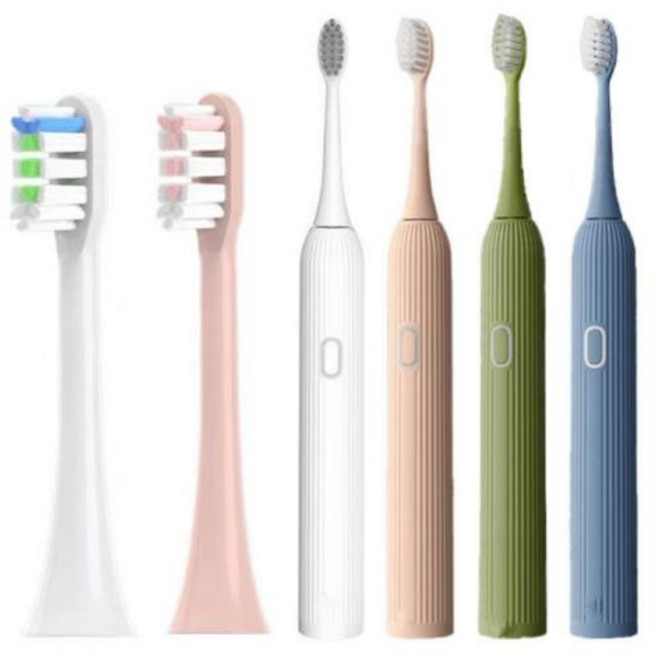 Revyline RL060 전동 칫솔 액세서리 노즐 강모용 교체 헤드, 02 4PCS BLACK