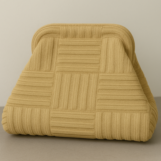 [드림베이스] 프레임 니트 클러치백 컬러 여성 데일리 파티 하객 포인트 미니 패션 핸드백