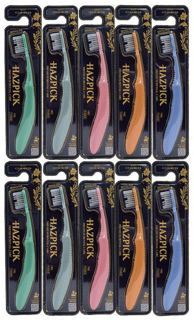 해즈픽 시그니처 케어 칫솔, 1개, 10개입