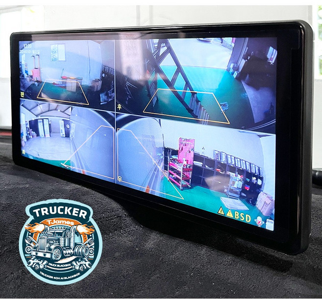 2026 트럭커4 AI 10인치 와이드 트럭전용 4채널 블랙박스 차량 및 사람감지AI 후방 및 방향지시등연동 포터 봉고 밴 화물차 레미콘 지게차 포크레인 전차량 장착가능, 10인치 와이드 트럭커4 AI 4채널 블랙박스, 64GB