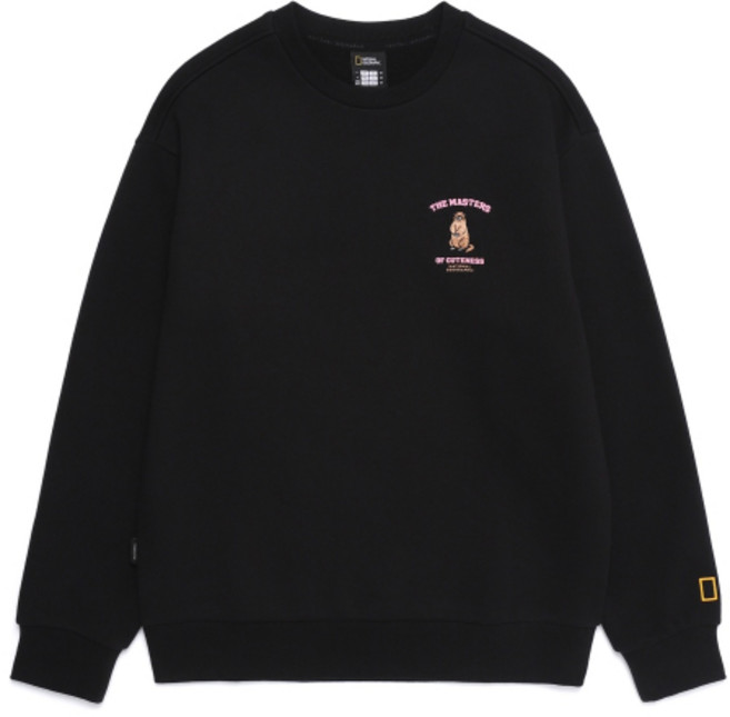 내셔널지오그래픽 NATIONALGEOGRAPHIC N254USW930 동물 그래픽 맨투맨 BLACK N254USW930099 369014