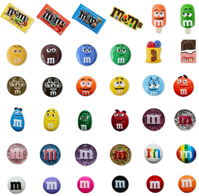 젤리포크 초코 과자 m 간식 엠앤엠 앰엔앰 초코볼 파츠 참 신발 악세사리 실내화 꾸미기