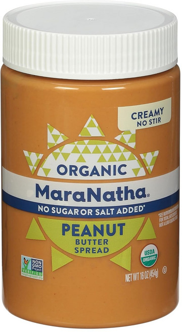 마라나타 노 슈가 노 솔트 애디드 피넛 버터 크리미, 454g, 2개