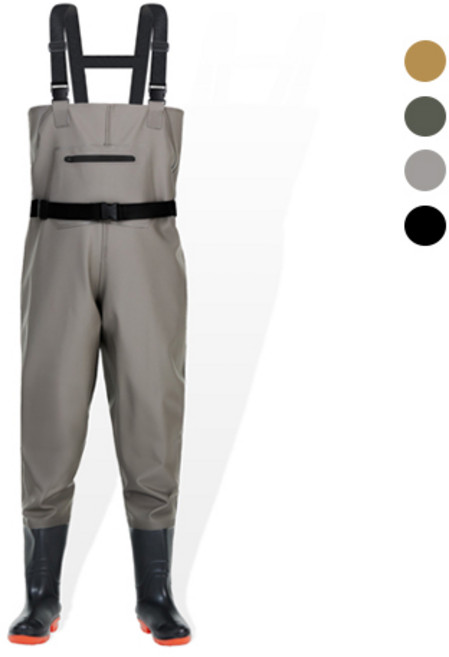 G-Stuff 갯벌 해루질 낚시 가슴장화 전신 갯벌체험옷, 240, 그레이