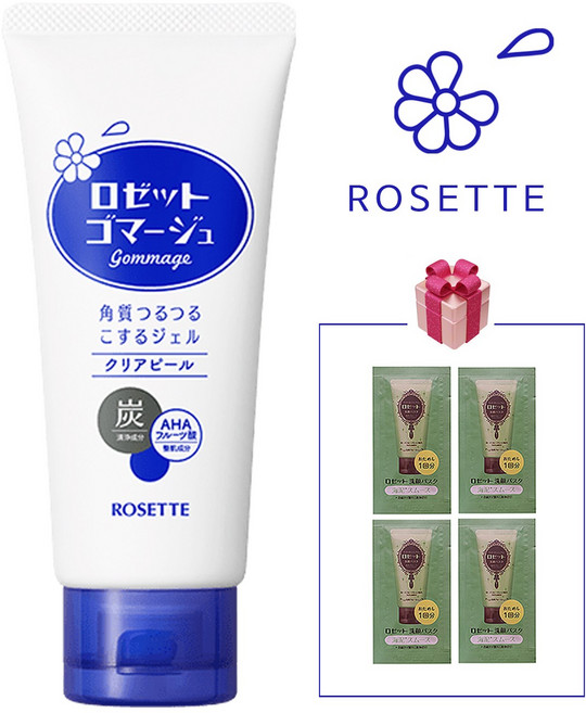 [사은품증정] 로제트 고마쥬 필링젤 스크럽 클리어필 모공케어 숯배합 120g, 1개