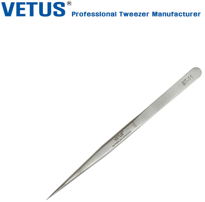 정품 VETUS 비투스 ST-11 정밀 네일 프라모델핀셋 족집게, 1개
