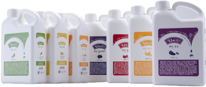 달코미 321 레진 9가지 모음 1kg 액상 향료 식용 색소 쿠키 제빵 베이커리 음료 무타르, 포도, 1개