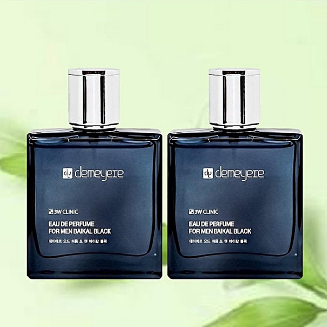 코랜스 데미에르 정품 남성향수 Men's EAU DE PERFUME 바이칼 블랙, 2개, 50ml