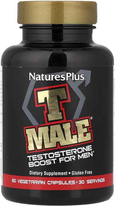 NaturesPlus T Male 남성용 테스토스테론 부스트 베지 캡슐 60정, NaturesPlus T Male 남성용 ..., 1개 - 쿠팡