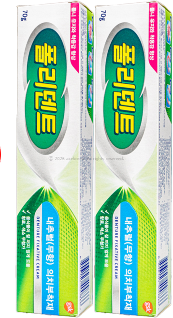 폴리덴트 맥스씰 의치부착재 70g, 1개입, 2개
