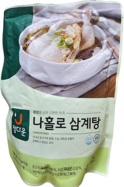 정다운 나홀로 삼계탕, 3개, 750g