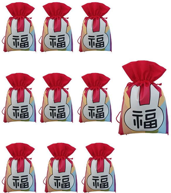 복주머니백팩 (부직포), 10개