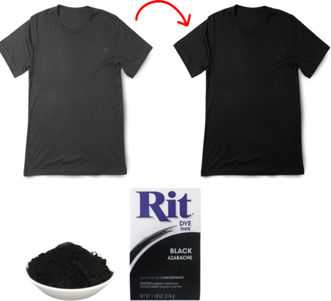 뉴립 물빠짐 색복원 검정 옷염색약, black, 31.9g