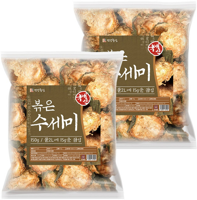 건강중심 국산 볶은 수세미 150g, 4개