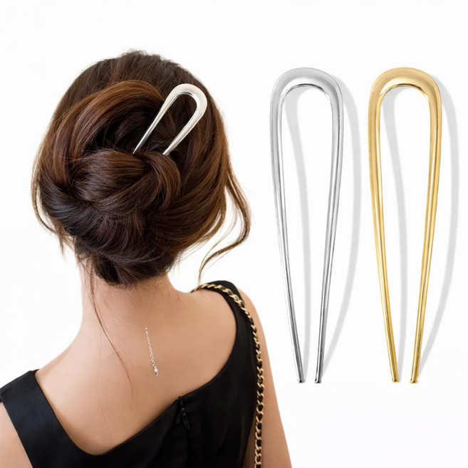 U자비녀 유자핀 헤어핀 머리핀 U비녀 U핀