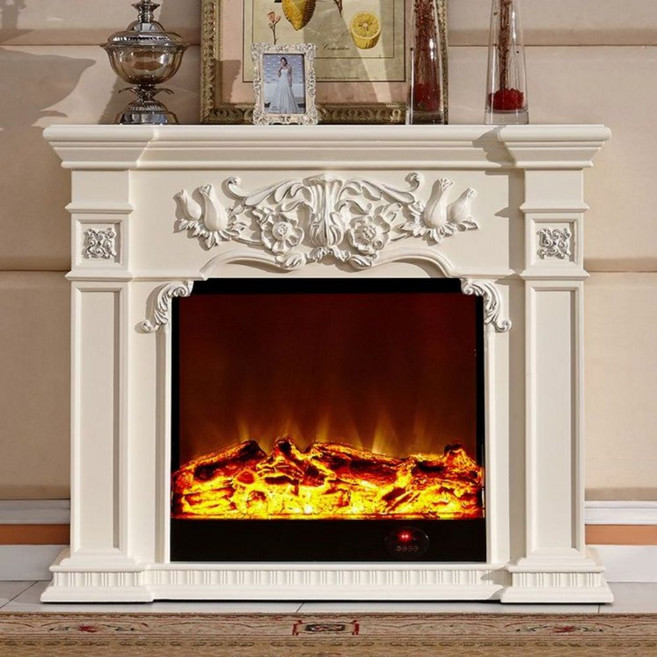 원목 벽난로 콘솔 모닥불 엔틱 복고풍 시뮬레이션 소품 중세시대 현관, C. 길이1200높이1000아이보리