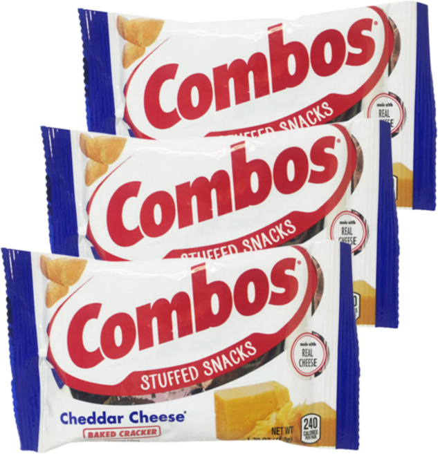 콤보스 체다치즈 크래커, 3개, 48.2g