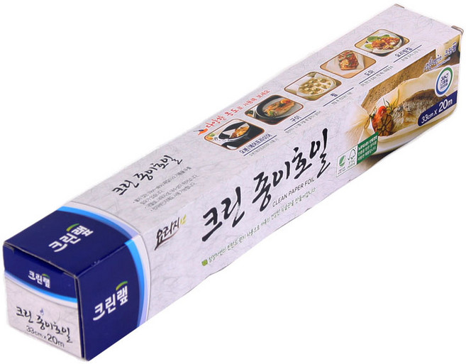 크린랩 한지 종이호일 에어프라이어, 종이호일 33*20, 1개