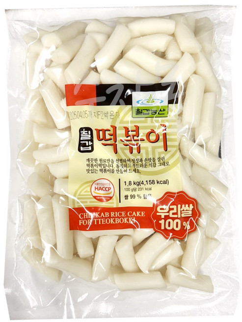[양산수찬몰] 칠갑농산 칠갑 떡볶이 1.8kg, 3개