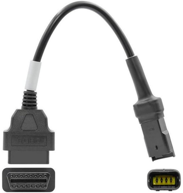 AntiBreak 4핀 두카티 OBD 모터 케이블 obd2 obdii 오토바이 어댑터 엔진 결함 진단 및 감지기 usd 멀티스트라다 모토라드에 적합 312322 86085710, AntiBreak 4핀 두카티 OBD 모터 케이블 ob