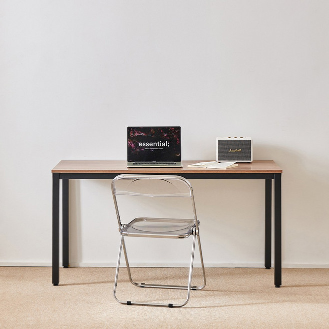 동서가구 스토이 스틸 컴퓨터 게이밍 책상 1400 DF906339, 블랙