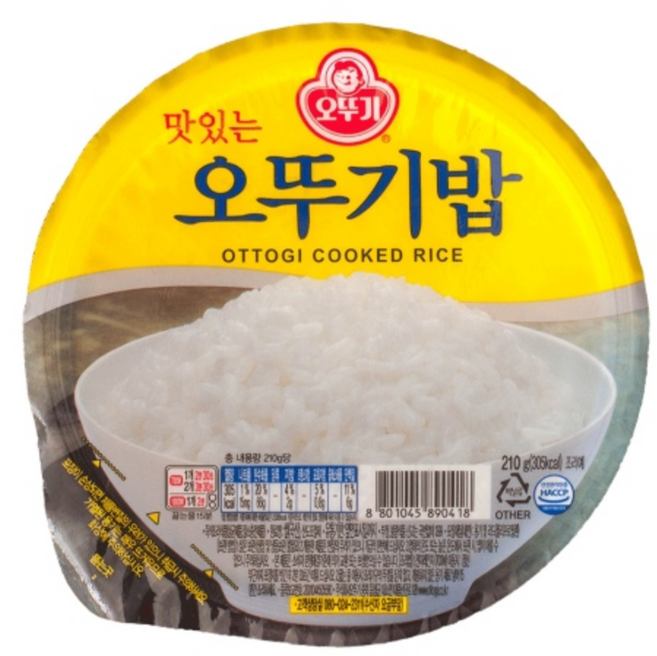 오뚜기 맛있는 오뚜기밥, 210g, 54개