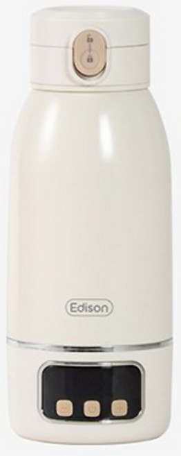 에디슨 원터치 가열 분유 보온병, 아이보리, 500ml, 1개