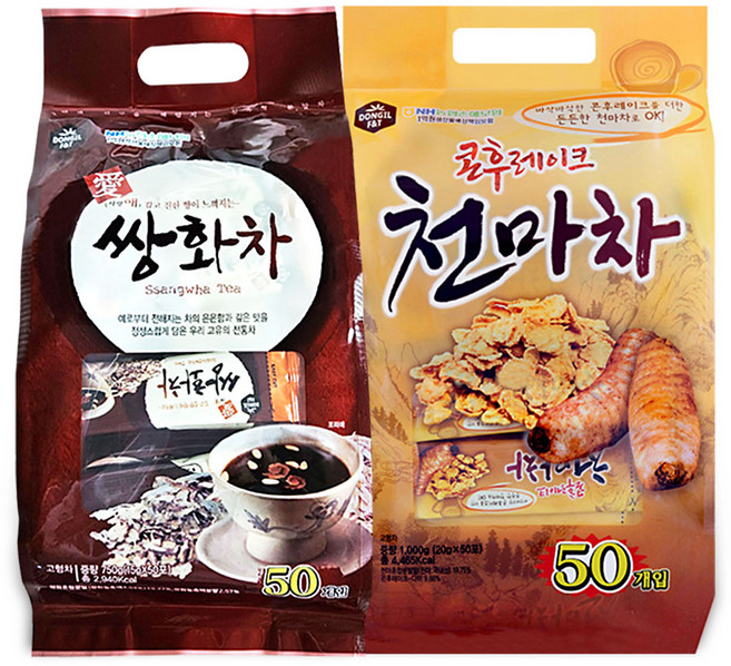 동일 콘후레이크 천마차 50t + 동일 애 쌍화차 50t, 1개