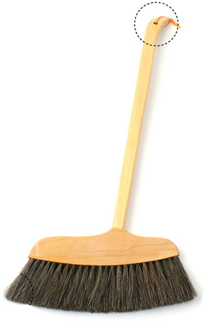 대복쿠팡 가공된 돈모로 만든 긴 나무자루 빗자루, 돈모비 대, 3개