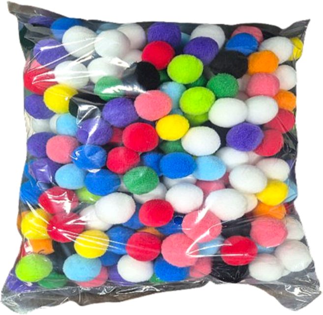 고래아트 국산 30mm 폼폼이 뿅뿅이 대용량, 혼합색