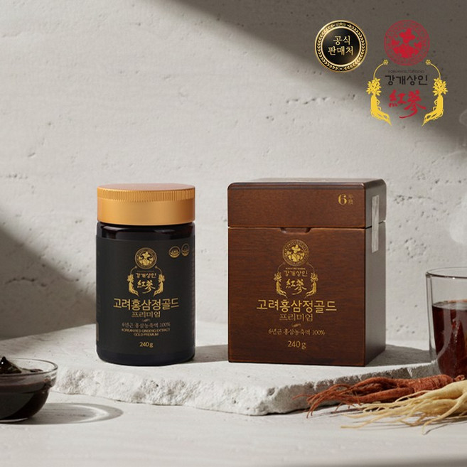 강개상인 프리미엄 홍삼정골드(240g) 6년근 강화도 홍삼 외 무첨가, 240g, 1개