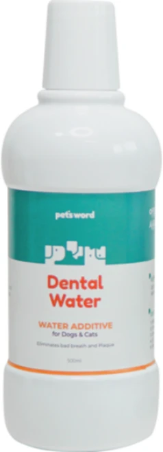 펫츠워드 덴탈워터 반려동물 구취 치석 관리 마시는 치약 500ml, 2개 - 쿠팡