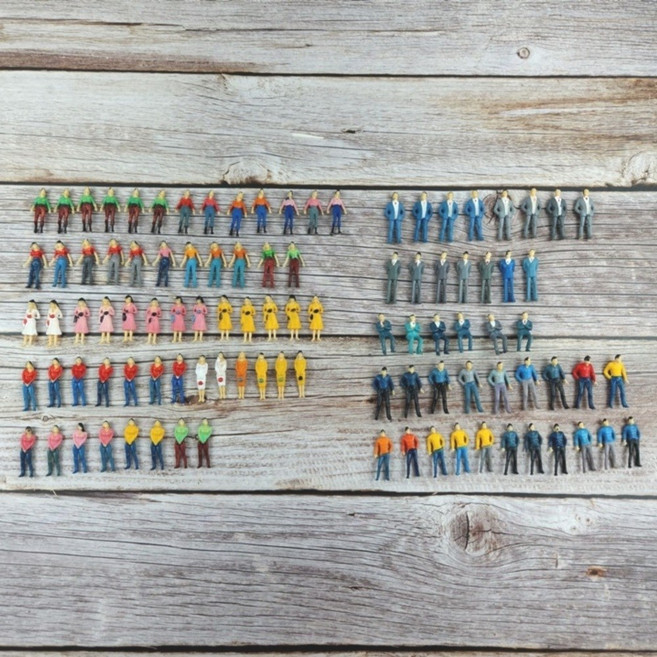 사람 모형 셋트 디오라마 건축 미니어처 1:75 100P