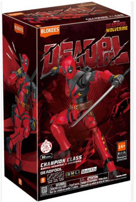 블로키 마블 CC04 챔피언 클래스 데드풀 피규어, 1개