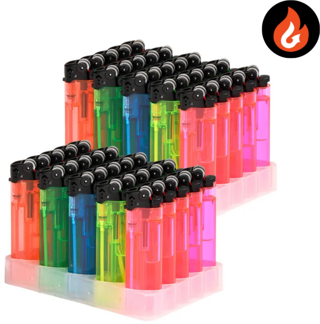 편의점 판매용 국내개발 이중 그라인더 투명 돌 라이터 50개, 투명 DOL