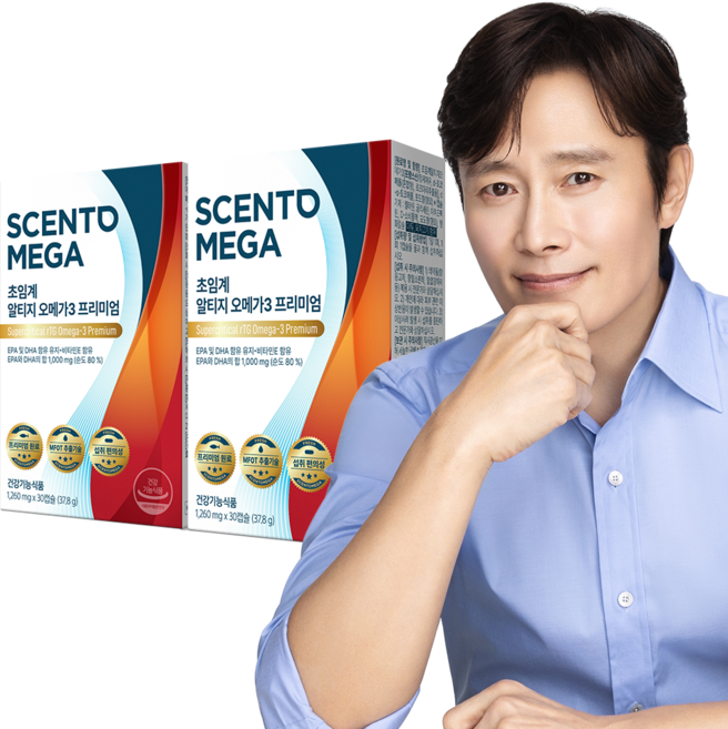 센토메가 초임계 알티지 오메가3 프리미엄 고순도 EPA DHA 혈행 눈건강 흡수율 좋은 오메가3, 2박스, 30정