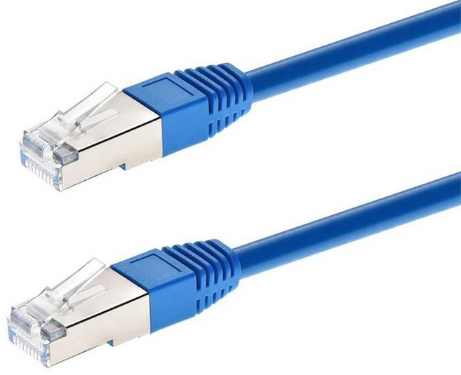 Monoprice Cat6A 이더넷 패치 케이블 0.6m (2피트) 블루 Zeroboot RJ45 연선 550Mhz STP 순수 베어 구리 와이어 10G 26, M온oprice Cat6A 이더넷 패치 케이블, 3m(