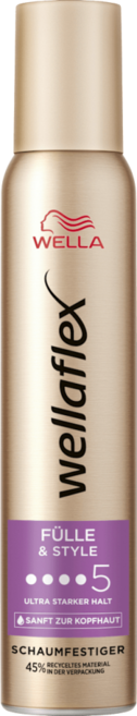 WELLA Wellaflex 헤어 무스 볼룸 & 스타일 울트라 스트롱, 1개, 200ml