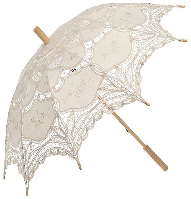 로맨틱 로코코 레이스 양산