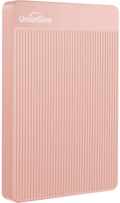 UnionSine 휴대용 외장하드 USB3.0 / 대용량 / 노트북 PC 맥 호환, PINK, 500GB
