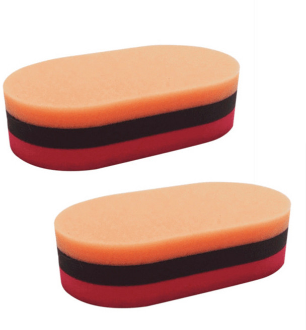 잇츠윈 저먼패드 왁싱 어플리케이터, 오렌지 + 레드, 2개