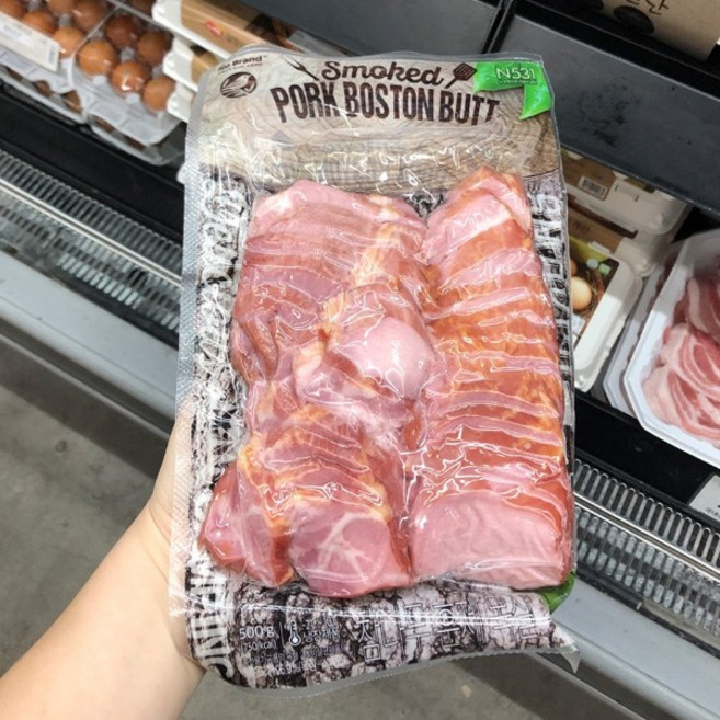 에이치제이에프 참나무 훈제목살, 1개, 500g