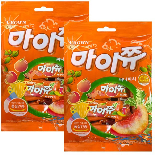 마이쮸 써니피치 필로우, 2개, 100g