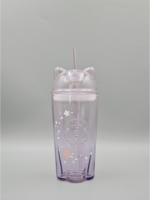 스타벅스 블루밍 캣 글라스 콜드컵 500ml, 1개