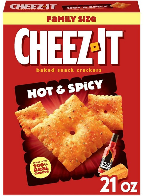 치즈잇 베이크드 스낵 크래커 21온스 매콤한맛 1박스, 1개, 610g