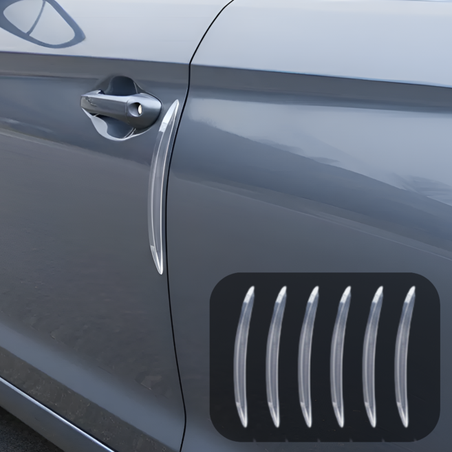 벨코미 차량용 실리콘 문콕방지 도어가드, 6개, 투명