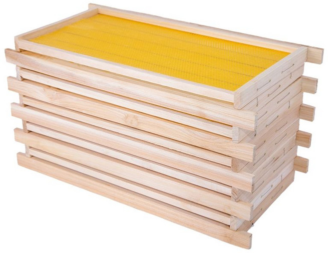 벌집 소초광 양봉 채집 밀랍 자재 벌통 채밀 10장, 중봉 48.8x23.5-5개입, 1개, 1정