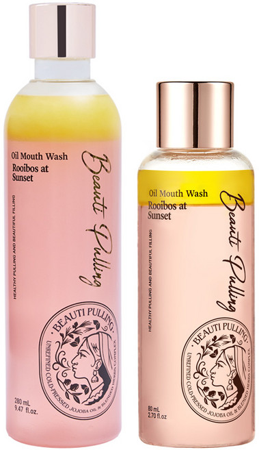 동국제약 덴트릭스 뷰티풀링 오일가글 (루이보스엣선셋) 280ml +80ml 충치예방 구취제거 오일풀링 디톡스가글 잇몸질환예방 구강케어, 1세트