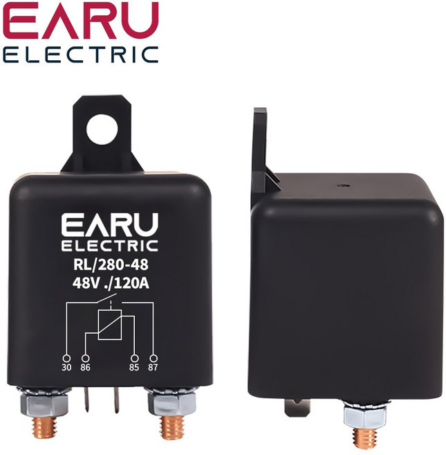릴레이 200A 12V 24V 100A 전류 자동차 EARU 고전류 시작 전원, 120A 12V, 1개