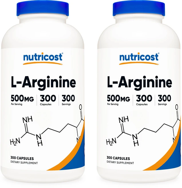 뉴트리코스트 아르기닌 500mg 300캡슐 2통 L-Arginine 운동보조제, 300정, 2개 - 쿠팡